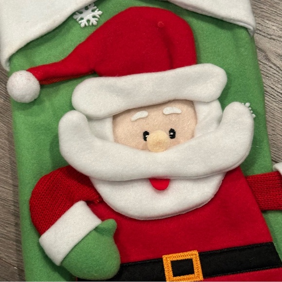 NWT Ashland Christmas Stocking with Santa - Set of 3 - Picture 4 of 7